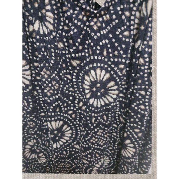 Lucky Brand Womens Sleeveless Printed Tank Top Size Small navy/wht - Picture 5 of 6